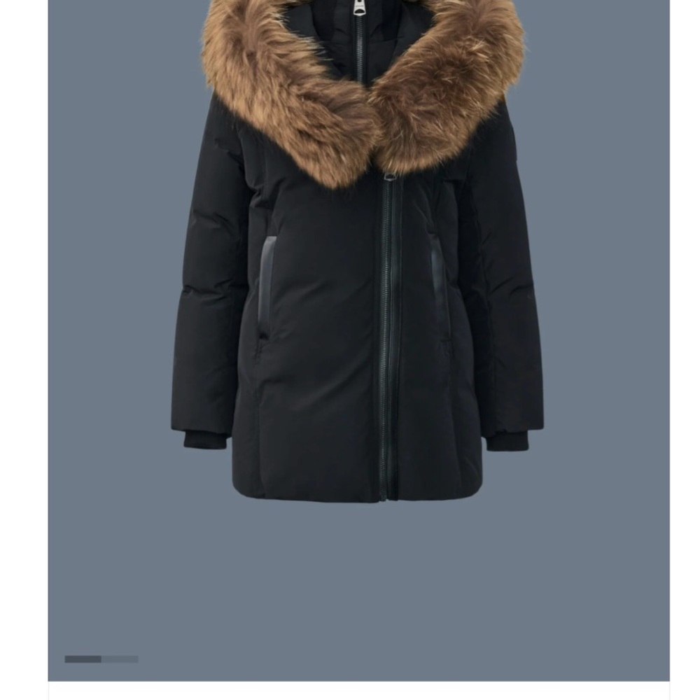 Women's Black Jacket with Faux Fur Trim